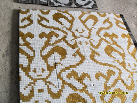 Gold Mosaic Pattern Hammam 033