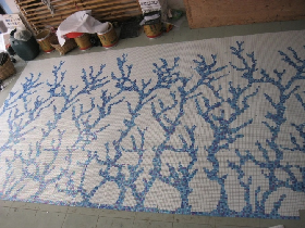 Hammam Glass Mosaic Wall Pattern 073