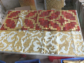 Golden Leaf Mosaic Pattern for Hamam 011