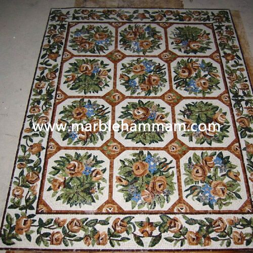 Marble Hammam Mosaic Pattern 013