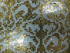 Gold Mosaic Hammam Wall Decoration 030