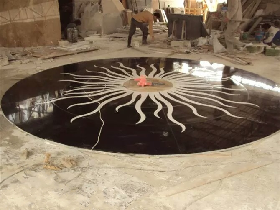 Apollo Marble Waterjet Medallion