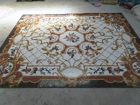 Marble Hammam Mosaic Pattern 006