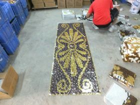Gold Foil Mosaic Hammam 012