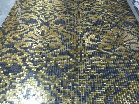 Gold Mosaic Pattern Hammam 038