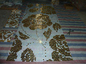 Gold Foil Mosaic Hammam 002