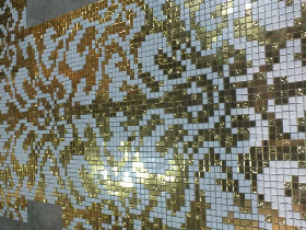 Gold Mosaic Hammam Wall Decoration 021
