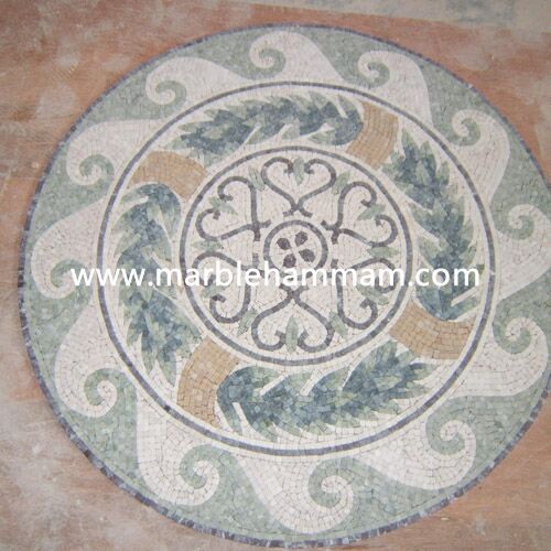 Marble Hammam Mosaic Pattern 012