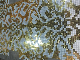 Gold Mosaic Hammam Wall Decoration 020