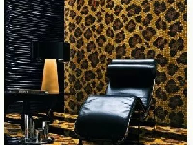 Leopard Print Glass Mosaic Pattern 002