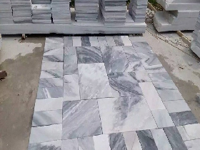 Greyish White Marble Tiles