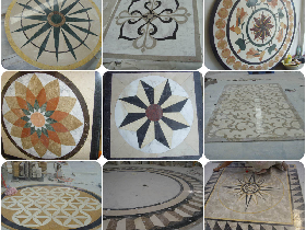 Marble Hotel Lobby Waterjet Designs