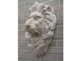 Lion Head Spring Spout in Travertine