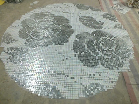 Golden Leaf Mosaic Pattern for Hamam 062