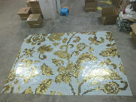 Gold Mosaic Pattern Hammam 011