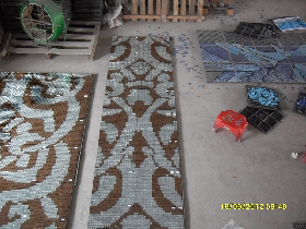Gold Mosaic Pattern Hammam 028