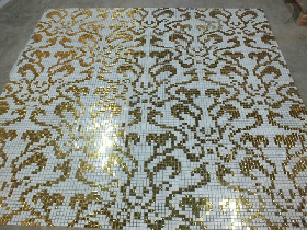 Gold Mosaic Hammam Wall Decoration 009