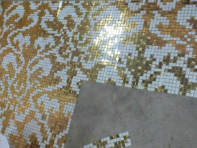 Gold Mosaic Hammam Wall Decoration 023