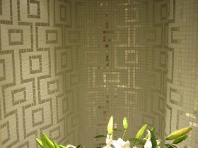 Real Gold Mosaic Hammam Wall 026