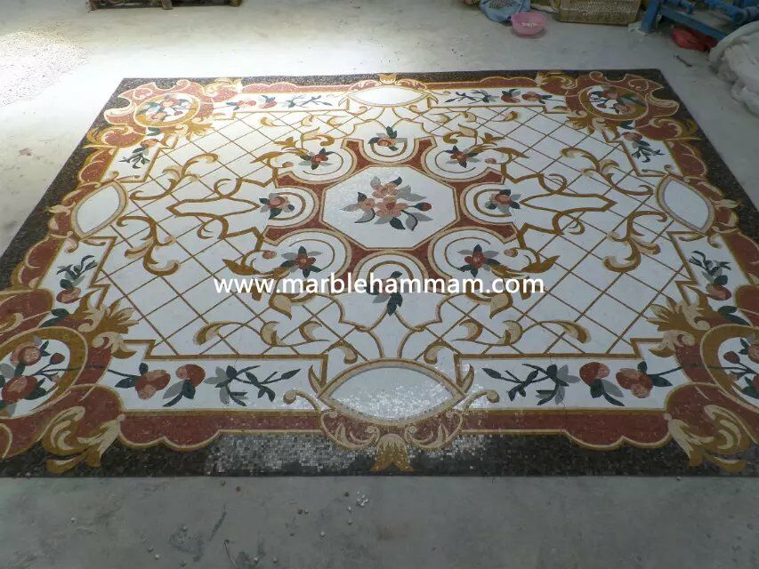 Marble Hammam Mosaic Pattern 006