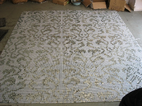 Gold Mosaic Pattern Hammam 021