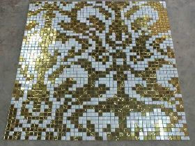 Gold Mosaic Hammam Wall Decoration 016