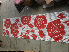 Hammam Glass Mosaic Wall Pattern 065