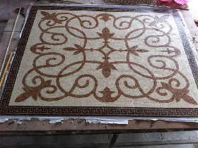 Marble Hammam Mosaic Pattern 024