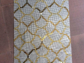 Golden Leaf Mosaic Pattern for Hamam 023