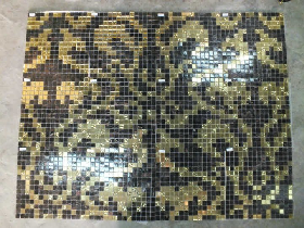 Gold Mosaic Pattern Hammam 036