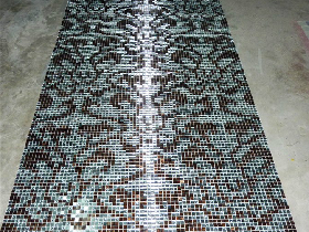 Gold Mosaic Pattern Hammam 034