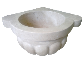 Traditional marble monolith washbasins