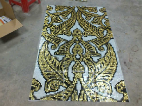Real Gold Mosaic Hammam Wall 008