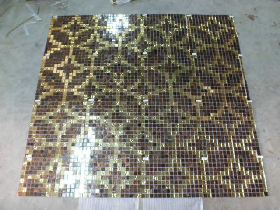 Golden Leaf Mosaic Pattern for Hamam 007