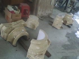 Marble Column for Hammam Decoration 049