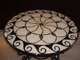Marble Mosaic Inlaid Table Top