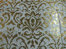 Gold Mosaic Pattern Hammam 041