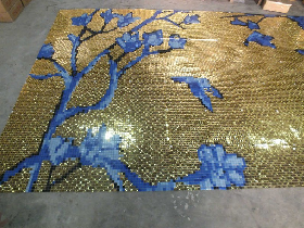 Glass Art Mosaic Wall Mural Hammam 015