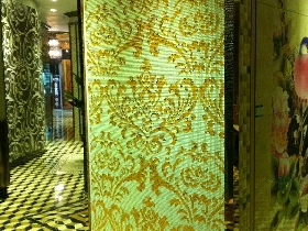 Luxury Golden Mosaic Hammam Wall 017