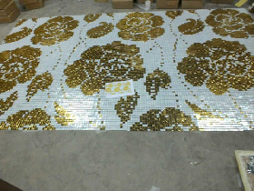 Golden Leaf Mosaic Pattern for Hamam 072