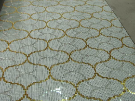 Golden Leaf Mosaic Pattern for Hamam 021