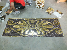 Gold Foil Mosaic Hammam 011