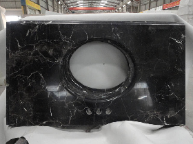 Nero Marquina Marble Vanity Units