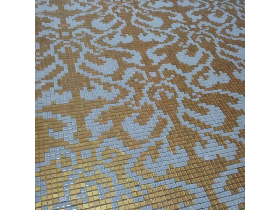 Luxury Golden Mosaic Hammam Wall 002