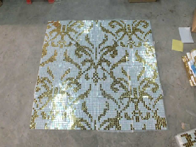 Gold Mosaic Hammam Wall Decoration 033