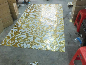 Gold Mosaic Hammam Wall Decoration 025