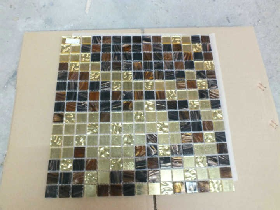 Real Gold Mosaic Hammam Wall 004