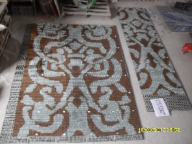 Gold Mosaic Pattern Hammam 030