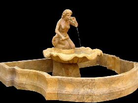 Golden Marble Fountain