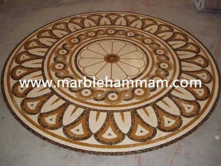 Marble Hammam Mosaic Pattern 010